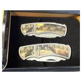 Wild Life Collection pocket knife set w/2 folding