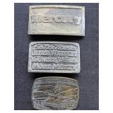 Brass Belt Buckles - Mercury, Faster Horses,