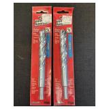 2- Vermont American 3/4' Masonry Drill Bits