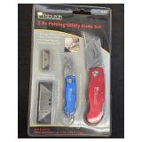 Pittsburgh 2pc Folding Utility Knife Set