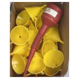 Variety of plastic funnels
