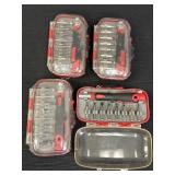 4 - 9pc precision screwdriver sets, handle & 8