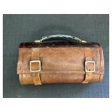 Leather pocket knife roll display