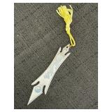 Ornamental throwing shuriken, 5in.  Dragon design