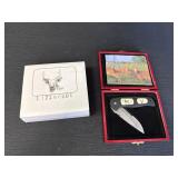 Elk Fighter+ folding collectible knife, 3in 440