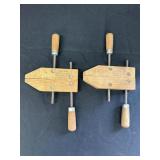 2 Jorgensen wooden hand screw 8' clamps