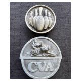 CVA Belt Buckle & Indiana Metal Craft Bowling