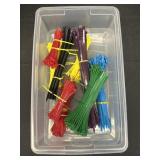 Variety sized and colored zip ties 4-10in long