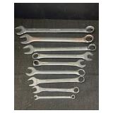 (9) Variety sized combination wrenches