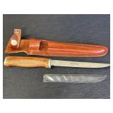 Sharp DF-60 Fillet Knife 6in blade w/leather