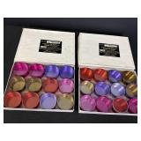 2 boxes, 12pc each, 2 1/2in storage containers,