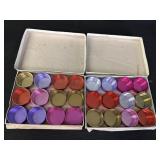 2 boxes, 12pc each, 2 1/2in storage containers,
