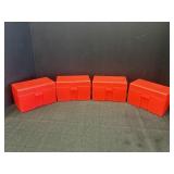(4) Midway 510 Flip top ammo box for rifle ammo