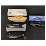(3) Knives Ole Yellar, Fory Triumph, Eagle Eye