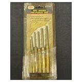 Illinois industrial tool 6pc brass pin punch set
