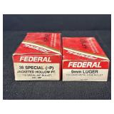Federal hi power 38 Special & 9mm Luger cases