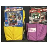 (2) Busy Pockets tool organizer buckit aprons