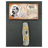 Wyatt Earp Collectible Pocket Knife w/ Case
