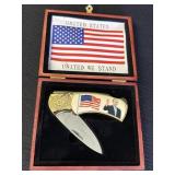 George W. Bush Collectable Pocket Knife in red