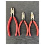 3 Crescent brand 6in & 5in diagonal cutters -