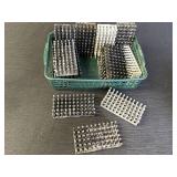 Plastic trays with pins & holes possibly drying