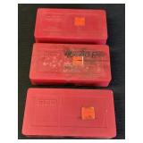 3 MTM slip top ammo boxes, .45 auto, J50-45