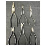 (6) variety of different pliers