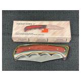 Pakka Wood Handle Pocket Knife