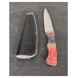 Celluloid & Brass handle pocket knife single blade