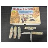 Biblical Favorites folding pocket knives limited