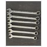 6 Stanley metric combination wrenches, 10-15,