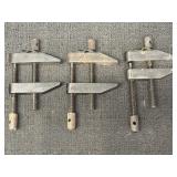 (3) machinist/parallel clamps General No. 118-B