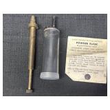(2) Powder flask & adjustable powder measure