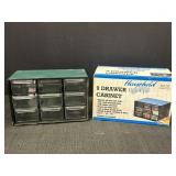 (2) Household pick ups 9 drawer mini cabinet