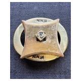 Solid Brass Ninja Belt Buckle