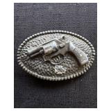 Vtg. Revolver Belt Buckle