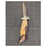 Austrian Deer Foot knife w/ folding blade &