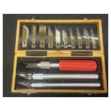 X-Acto Basic Knife Set w/ wood storage box 16pcs.