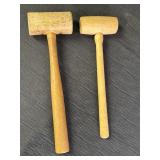 Rawhide mallet & wood mallet