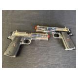 2 KWC, Delta Elite Colt air soft pistols, 10mm,