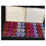 2 tins, 20pc each, 1-1/4in storage containers,