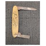 Brass Embossed case w/ lady designs, Corley & Sons