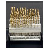 60pc numbered drill bit set in case