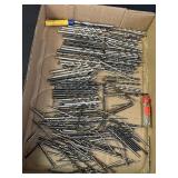 Large lot of twist drill bits - varying lengths &