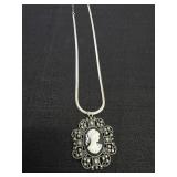 Italy 925 Chain w/ Cameo Pendant