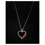 925 Italy Necklace Chain & 925 Heart Pendant