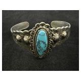 Southwestern Faux Turquoise Cuff Bracelet