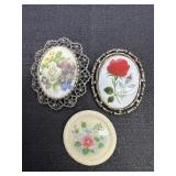 Victorian Style Brooch Pins & Avon Brooch