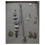 Coin Earrings, Bracelet & Necklace