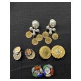 (4) Pairs of Coin Clip Earrings